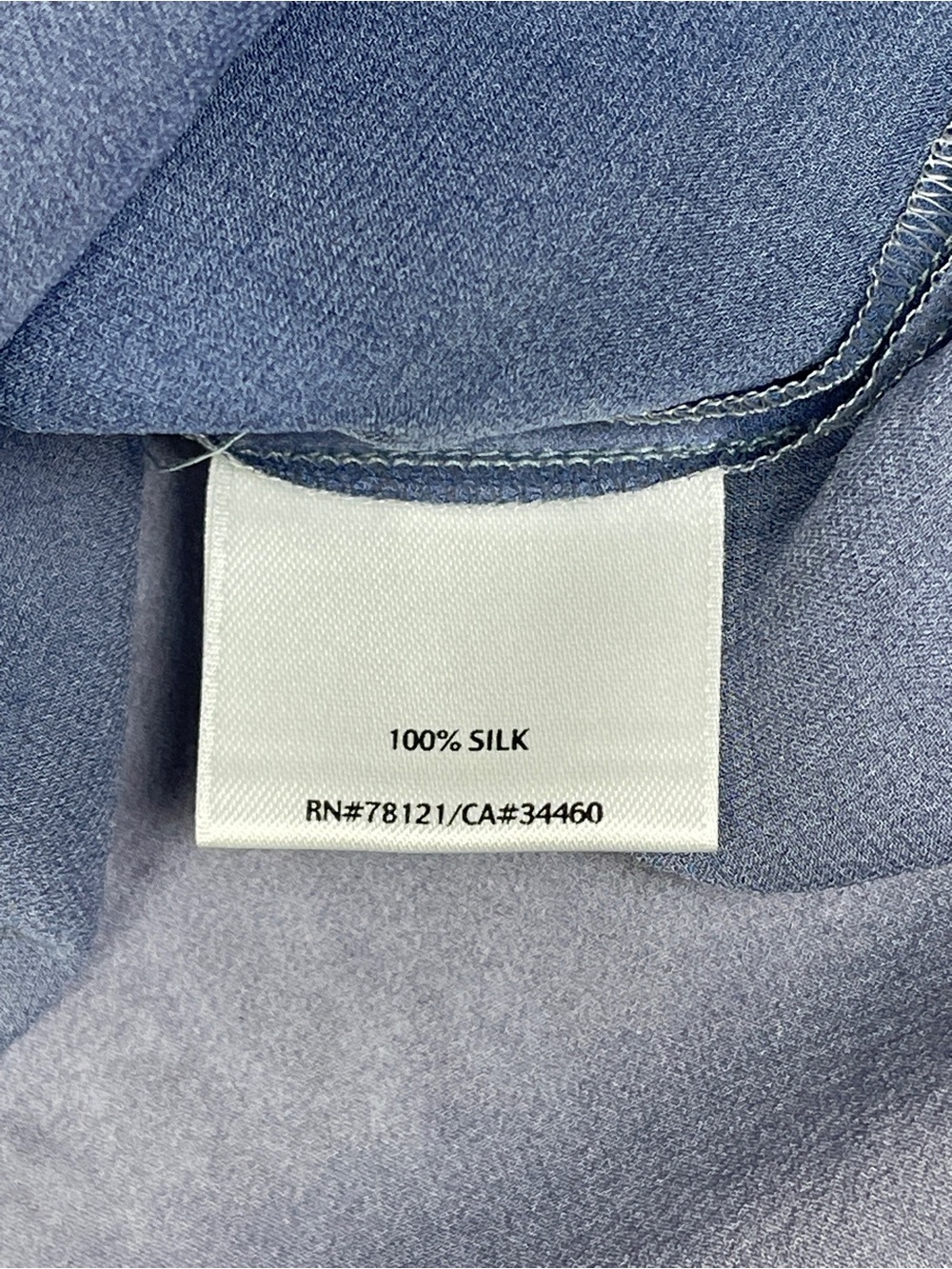 EILEEN FISHER sheer blue ombre lightweight flowy 100% silk tunic top, size XL - Picture 11 of 13